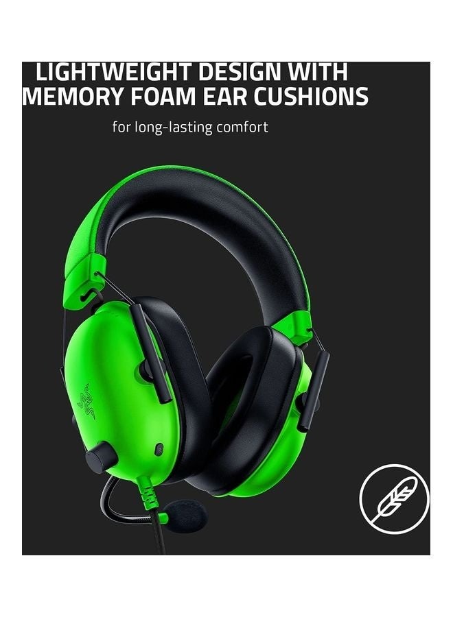 ريزر سماعة رأس Razer BlackShark V2 X السلكية للألعاب الإلكترونية، صوت محيطي 7.1، مكبرات صوت 50 مم، تصميم خفيف الوزن 240 غرام، ميكروفون عازل للضوضاء، وسائد مريحة من إسفنج الذاكرة الهجين، لون أخضر | RZ04-03240600-R3M1 - Image 5